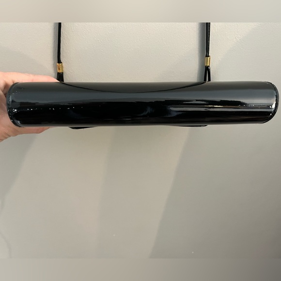 Vintage Ande Purse: Black Patent Leather Convertible Crossbody Bag - Picture 6 of 14